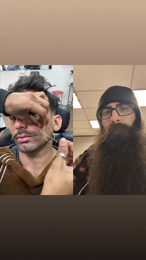 What an interesting way to style the mustache. | Beard Laws