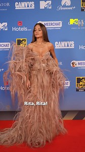 Rita Ora's feathered dress at the 2024 MTV EMAs is a work of art 🪶✨ | MTV UK