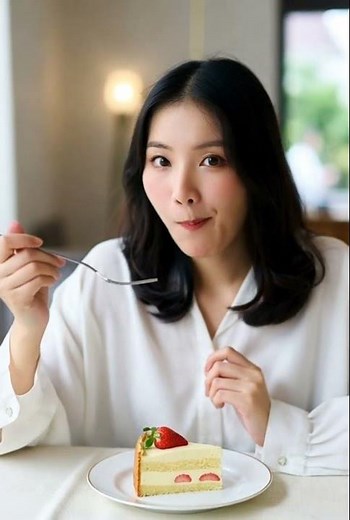 Soft Cake Eating Sounds | AI ASMR | Creamy, Moist & Super Satisfying | MojoMunch ASMR #cakeasmr#asmr