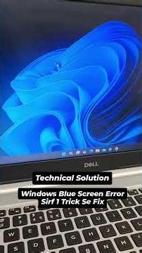 Windows Blue Screen Error? Here's the REAL Fix! 💻