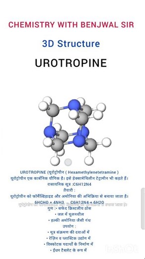 UROTROPINE एक ही short में structure भी, Reaction भी 🔥🔥🔥