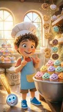 🍩 The Number Bakery | A Fun Math Story for Kids | Educational Bedtime Story 📚✨#shorts
