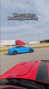 When chasing a Mustang goes wrong 💀