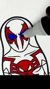Spider-Man 2099 Marker Coloring ASMR 🎨 | Spider-Verse Fanart #artcoloring
