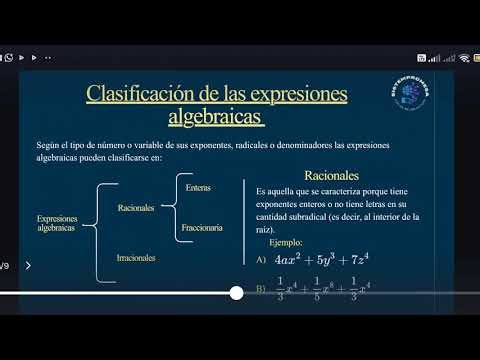 Conceptos básicos y ejemplos del álgebra elemental (pre-universitario)