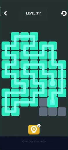 Block Blast One Line Level 311 Solution & Walkthrough | Puzzle Game (Android & iOS Shorts)