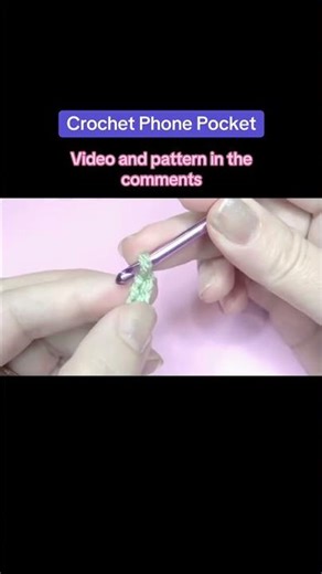 Make This Crochet Phone Pocket in Just 10 Minutes!