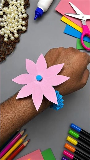Paper sheet rakhi easy craft ideas for kids #shorts #youtubeshorts #viral #trending #art #craft #diy