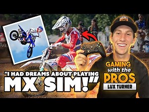 Pro Motocross Racer Lux Turner Uses MX Simulator to Learn Supercross Tracks!