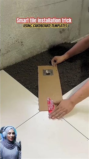This Genius Tiling Hack Creates a Perfect Drain Cut in Second