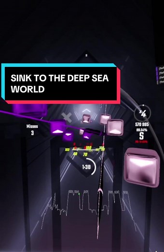 SINK TO THE DEEP SEA WORLD 🌊#beatsaber #vr #impossible #geometrydash #robeats #osu #osumania #lobotomy #extremedemon #gigachad #sigma #grind #gym #phonk #lifehacks #phone #hardestsong #gd #gtag #gorillatag #musica #wow #catsoftiktok