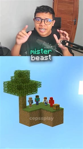 MrBeast main skyblock 100 hari!
