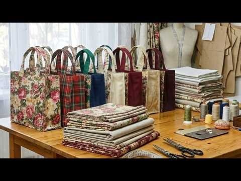 👜 Most Popular DIY Cloth Bag | I Am Sewing Easily and Quickly Without a Pattern