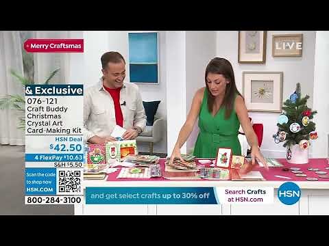 Craft Buddy Whimsical Christmas Crystal Art CardMaking K...