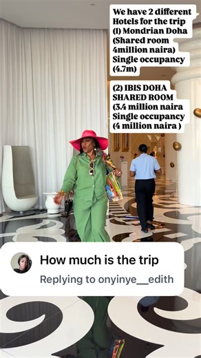 Focallure Group Tour on Instagram: "Don’t miss out on the opportunity to have fun and EXPLORE DOHA, QATAR with us! TOTAL PACKAGE- 4 million naira (shared room) 4.9 million naira ( single occupancy) @mondrian_doha Another option of hotel is @ibisdoha TOTAL PACKAGE- 3.4million naira (shared room) 4 million naira ( single occupancy) ATLEAST 1 MILLION NAIRA IS NEEDED TO BOOK A SLOT, BALANCE CAN BE SPREAD PACKAGE COVERS: 🔘 QATAR VISA 🔘 RETURN FLIGHT TICKETS WITH QATAR AIRWAYS ( economy class) 🔘 5 
