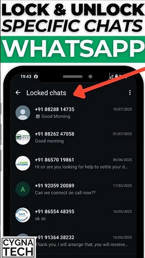 🔒 How to LOCK & UNLOCK Specific Chats on WhatsApp (2025 Latest Update) | Secure Private Chats!