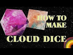 How to Make CLOUD DICE with resin and soap!