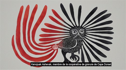 « Il existe plus d’un mot pour décrire l’art dans le langage inuit. Nous disons qu’il s’agit de transférer une chose du réel vers l’irréel. » Kenojuak Ashevak (née le 3 octobre 1923; décédée le 8 janvier 2012) était membre fondatrice de la coopérative de gravure de Cape Dorset. Elle est reconnue pour avoir fait connaitre l’art inuit au monde entier. Regardez sa Minute du patrimoine ici: | Historica Canada