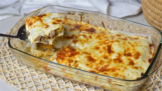 Canelones de carne con bechamel – receta gratinada y deliciosa