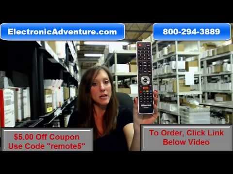 Original Hisense EN-33926A LED HDTV Remote Control(EN33926A)Coupon $5 Off -- ElectronicAdventure.com