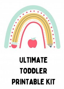 Ultimate Toddler Printable Kit - Worksheets for Letter Practice, Numbers, Days of the Week - Etsy