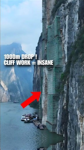 INSANE Mountain Stabilization at China’s Qutang Gorge 😱