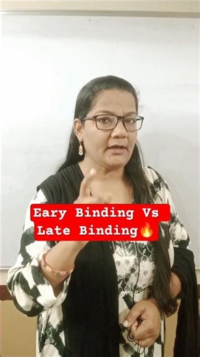 Early Binding Vs Late Binding 🔥#shorts #computerscience