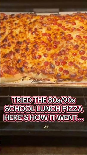 Tried the School Cafeteria Pizza Recipe From the 80s/90s