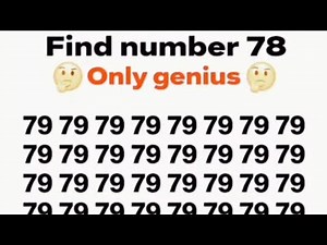 Find number 78