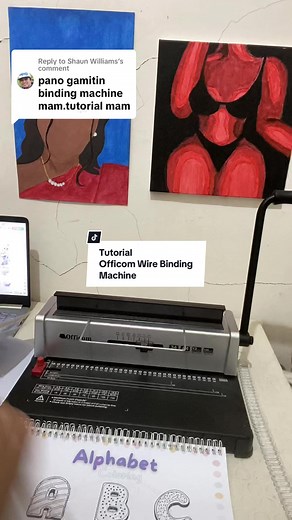 Tutorial on How to Use the Officom Wire Binding Machine