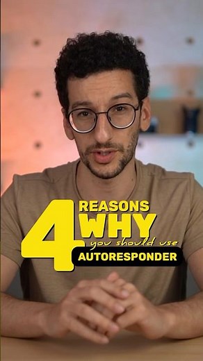 4 reasons why you SHOULD start using autoresponder #emailmarketing #autoresponder #getresponse
