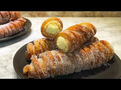Custard Filled Donuts｜Easy and Delicious