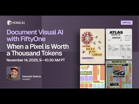 Workshop: Document Visual AI with FiftyOne—When a Pixel is Worth a Thousand Tokens