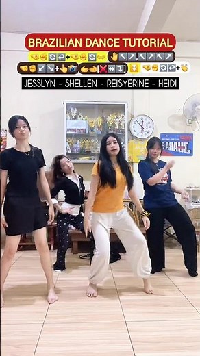 Tutorial "BRAZILIAN DANCE" TOP GLOBAL WORLD VIRAL Simple Dance Trend Challenge 【SHELLENHANDSTAR】