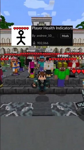 Mod para Ver la Vida de otros Jugadores - Player Health Indicators