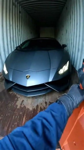 Found a lambo in a cargo container #lamborghini #shorts #jetski
