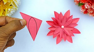 Beautiful flower making at home - Room decoration flowers - Homemade easy flower for wall decor #Crafts #PaperFlowers #DIYFlowers | DIY And Paper Crafts