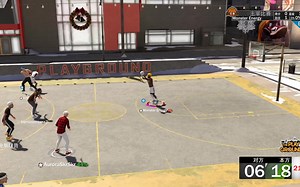 我投进了全场3分 我的内线猛兽队友投进了他的第一个3分！！