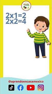 ✨ Tabla del 2 👩‍🏫Practiquemos la tabla del 2. #Escuela #Aprendizaje #matematica #niños