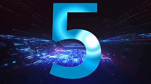 酷炫未来科技感5秒倒计时男声英文版配音背景视频