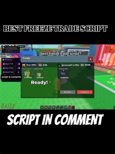 Best Freeze Trade Script In Comment #sab #script #roblox #stealabrainrot #fyp