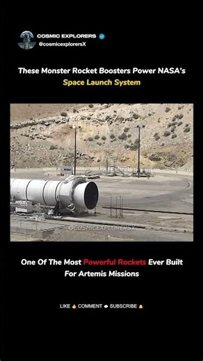 NASA's SLS Rocket Booster Test For Artemis