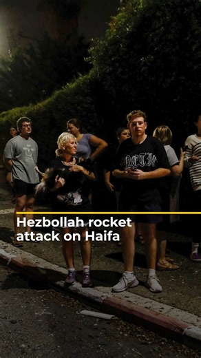 Video shows the moment a Hezbollah attack hit the Israeli port city of Haifa after a barrage of rockets was fired and a number of them evaded air defence systems. | Al Jazeera English