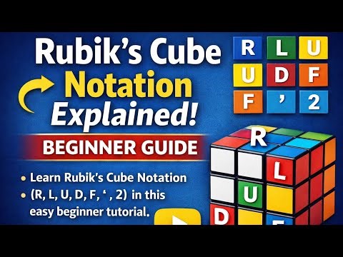 Rubik’s Cube Notation Explained | Beginner Guide #rubikscube #cubing #rubikscubenotation