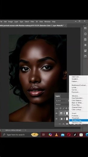 This is how pros edit melanin skin in photoshop #tutorial #shorts