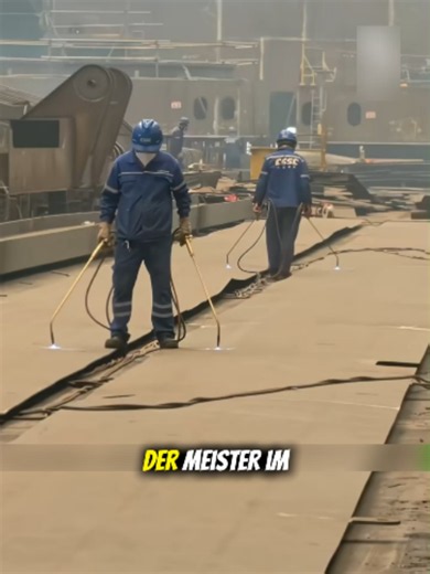 Vergiss den Vorschlaghammer! Mit einem nassen Tuch bringt ein erfahrener Schweißer selbst Stahl in Form! #schweißtechnik #maschinenbau #wissenswert