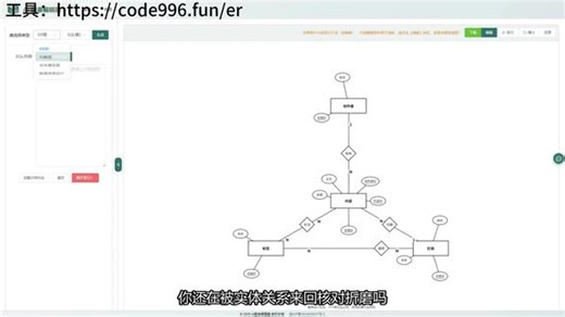 再也不用被ER图折磨，这工具一键生成ER图 再也不用被ER图折磨，这工具一键生成ER图，提供sql模式和需求模式，sql模式只需要提供你的sql，它就能帮你自动生成er图，没有sql描述你的需求，它也能帮你快速生成er图#ER图 #计算机专业 #计算机毕设 #计算机论文 #论文