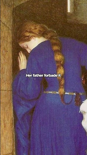 The Meeting on the Turret Stairs, painted in 1864 by Frederic William Burton #history #arthistory