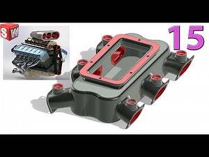 V12 Car Engine - 15. Intake manifold (Project 04) Design by Solidworks