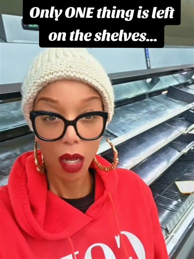 All of the shelves in the grocery store are empty as we prepare for the winter storm arctic blast to hit the country #2026 #pov #fyp #winterstorm